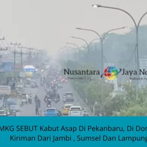 BMKG Sebut Kabut Asap di Pekanbaru , di Dominasi Kirimkan dari Jambi, Sumsel dan Lampung