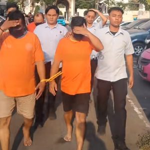Polrestabes Surabaya Tegas Berantas Premanisme, Tiga Tersangka Penyerobotan Ruko di Ngagel Wonokromo Ditahan