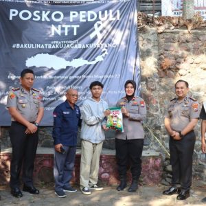 *Polresta Malang Kota Kirim Bantuan Logistik Kemanusiaan Gandeng JKJT di Posko Peduli NTT*