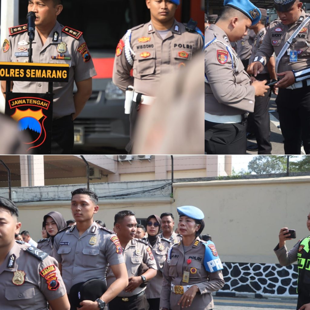 Cegah Pelanggaran personel, Bid Propam lakukan pemeriksaan personel Polres Semarang.