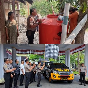 Polres Nganjuk Pasok 12 Ribu Liter Air Bersih ke Tiga Dusun Terdampak Kemarau
