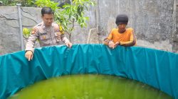 POLSEK DRIYOREJO LAKSANAKAN PENGECEKAN BUDIDAYA IKAN LELE DUKUNG KETAHANAN PANGAN