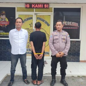 Kurang Dari 24 Jam, Polsek Balongpanggang Amankan Pelaku Pencurian di Masjid Surabaya