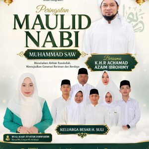 Hadirkan K.H.R. Achamad Azaim Ibrohimy, Peringatan Maulid Nabi di Tengket Terbuka untuk Umum