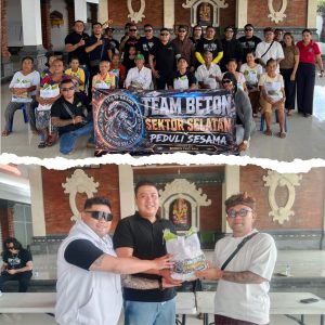 Wujudkan Aksi Kemanusiaan Team Beton Sektor Selatan Berbagi Sembako untuk Lansia di Banjar Jero Kuta Jimbaran