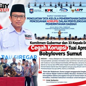 Komitmen Gubernur dan 33 Kepala Daerah Cegah Korupsi Tuai Apresiasi Bobylovers Sumut