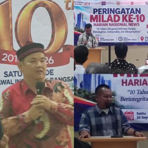 Milad ke-10 Harian Nasional News, Tegaskan Jurnalis Harus Berintegritas dan Meneladani Tradisi Menulis di Era Rasulullah