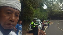 Truk Pengangkut Pakan Ternak Patah As di Kintamani, Polisi Berlakukan Buka Tutup Arus Lalu Lintas