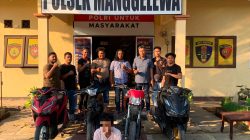 Gasak 4 Unit Motor Berbagai Merk, Terduga Pelaku di Ringkus Timsus Polsek Manggelewa