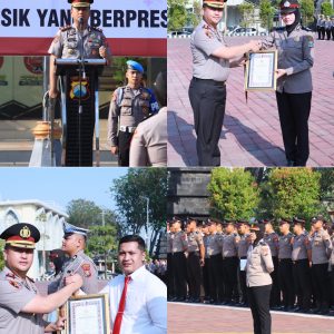 Lima Personel Polres Gresik Raih Penghargaan atas Prestasi Pelayanan Prima Tingkat Nasional