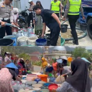 Bantu Warga Hadapi Kekeringan, Satlantas Polres Pemalang Kirim 4.000 Liter Air Bersih