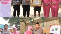 Bersama Bhayangkari, Polresta Tuban Kirim 17 Tangki Air Bersih ke Wilayah Kekeringan