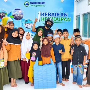 Jumat Peduli Potret Medan Johor Salurkan 50 Box Nasi ke Yayasan Al Kahfi, Medan Amplas
