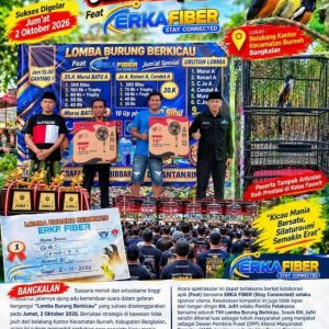 Kolaborasi Sukses ERKA FIBER dan AMP, Lomba Burung Berkicau di Burneh Berlangsung Meriah