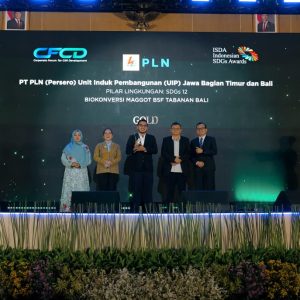 Momen Hari Kesaktian Pancasila, Program Biokonversi Maggot BSF PLN UIP JBTB di Kab Tabanan Sabet Awarding Gold dalam Indonesia SDGs Award