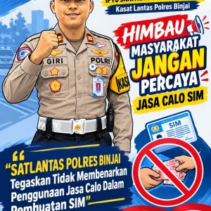 Video Pungli Urus SIM, Kasat Lantas Polres Binjai Tempuh Langkah Tegas “Calo Harus Diberantas, Masyarakat Jangan Jadi Korban