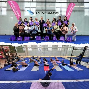 DUKUNG GAYA HIDUP SEHAT, PREMIER PLACE HOTEL GANDENG FLYING PADEL GELAR YOGA X PADEL 