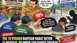 Dugaan Fee 10 Persen Bantuan Rabat Beton di Arosbaya, Kelompok Tani Disebut Tertekan