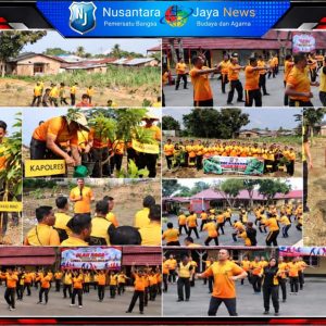 Kapolres Binjai Pimpin Olahraga Bersama dan Tanam 100 Pohon Alpukat, Perkuat Soliditas Personel serta Kepedulian Lingkungan