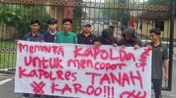 HIMMAH Karo Gelar Aksi di Mapolda Sumut, Desak Copot Kapolres dan Kasat Narkoba Polres Karo