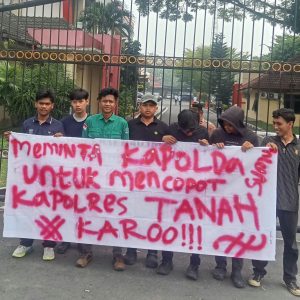 HIMMAH Karo Gelar Aksi di Mapolda Sumut, Desak Copot Kapolres dan Kasat Narkoba Polres Karo