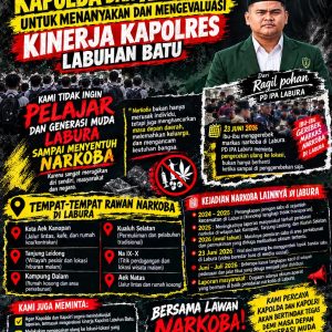 Labura darurat narkoba! PD IPA Labura meminta Kapolda dan Kapolri untuk menanyakan dan mengevaluasi kinerja Kapolres Labuhan Batu