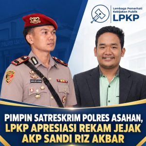 Pimpin Satreskrim Polres Asahan, LPKP Beri Apresiasi Penuh Rekam Jejak AKP Sandi Riz Akbar