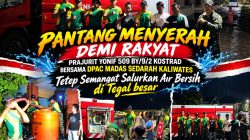 Hujan dan Mati Lampu Tak Jadi Penghalang, Yonif 509 BY/9/2 Kostrad Bersama DPAC Madas Sedarah Kaliwates Tetap semangat Salurkan Air Bersih untuk Rakyat