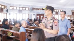 Minggu Kasih di Gereja, Kapolres Sampaikan Pesan Damai dan Jaga Kerukunan